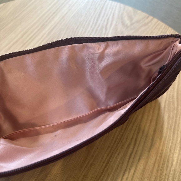 Brontibay Paris - Deep Purple Satin Bow Clutch Purse with Zip - Picture 5 of 10